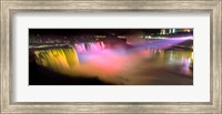 Niagara Falls at night, Niagara River, Niagara County, New York State Fine Art Print