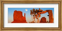 Rock formations, Monument Valley Tribal Park, Utah Navajo, San Juan County, Utah, USA Fine Art Print
