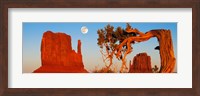 Rock formations, Monument Valley Tribal Park, Utah Navajo, San Juan County, Utah, USA Fine Art Print