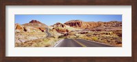 Road passing through the Valley of Fire State Park, Nevada, USA Fine Art Print