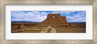 Main structure in Pecos Pueblo mission church ruins, Pecos National Historical Park, New Mexico, USA Fine Art Print