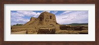 Close up of church ruins, Pecos National Historical Park, New Mexico, USA Fine Art Print