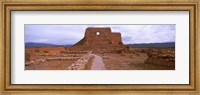 Church ruins in Pecos National Historical Park, New Mexico, USA Fine Art Print