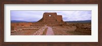Church ruins in Pecos National Historical Park, New Mexico, USA Fine Art Print