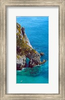 High angle view of cliff at the coast, Crozon, Finistere, Brittany, France Fine Art Print
