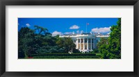 Facade of a government building, White House, Washington DC Fine Art Print
