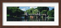 Swan boat in the pond at Boston Public Garden, Boston, Massachusetts, USA Fine Art Print