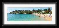 People on the beach, Camp Cove, Watsons Bay, Sydney, New South Wales, Australia Fine Art Print