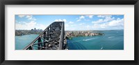 Sydney from top of observation pylon of Sydney Harbor Bridge, New South Wales, Australia Fine Art Print