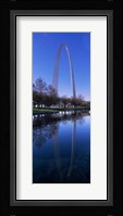 Gateway Arch reflecting in the river, St. Louis, Missouri, USA Fine Art Print
