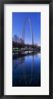 Gateway Arch reflecting in the river, St. Louis, Missouri, USA Fine Art Print