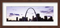 Gateway Arch with city skyline, St. Louis, Missouri Fine Art Print