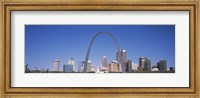 Gateway Arch with city skyline in the background, St. Louis, Missouri Fine Art Print