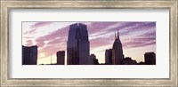 Pinnacle at Symphony Place and BellSouth Building at sunset, Nashville, Tennessee, USA 2013 Fine Art Print