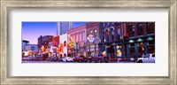 Street scene at dusk, Nashville, Tennessee, USA Fine Art Print