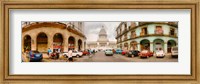 Street View of Government buildings in Havana, Cuba Fine Art Print