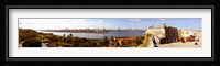 Morro Castle with city at the waterfront, Havana, Cuba Fine Art Print
