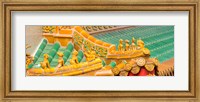 Architectural detail of the roof of a temple, Kwan Im Thong Hood Cho Temple, Singapore Fine Art Print