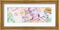 Close-up of Singaporean currency Fine Art Print