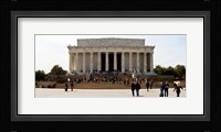 People at Lincoln Memorial, The Mall, Washington DC, USA Fine Art Print