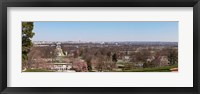 John F. Kennedy gravestones at a gravesite, Arlington National Cemetery, Arlington, Virginia, USA Fine Art Print