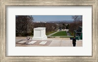 Tomb of a soldier in a cemetery, Arlington National Cemetery, Arlington, Virginia, USA Fine Art Print