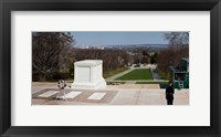 Tomb of a soldier in a cemetery, Arlington National Cemetery, Arlington, Virginia, USA Fine Art Print