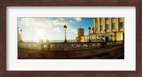 Lacerda Elevator on the coast at sunset, Pelourinho, Salvador, Bahia, Brazil Fine Art Print