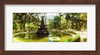 Fountain in a botanical garden, Jardim Botanico, Corcovado, Rio de Janeiro, Brazil Fine Art Print
