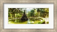 Fountain in a botanical garden, Jardim Botanico, Corcovado, Rio de Janeiro, Brazil Fine Art Print