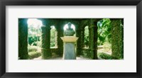 Memorial statue in the house of cedar, Jardim Botanico, Zona Sul, Rio de Janeiro, Brazil Fine Art Print