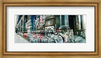 Graffiti covered Germania Bank Building on Bowery Street, Soho, Manhattan, New York City Fine Art Print