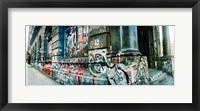 Graffiti covered Germania Bank Building on Bowery Street, Soho, Manhattan, New York City Fine Art Print