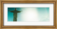 Low angle view of Christ The Redeemer, Corcovado, Rio de Janeiro, Brazil Fine Art Print
