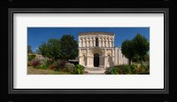 Facade of a Roman church, Echillais, Charente-Maritime, Poitou-Charentes, France Fine Art Print