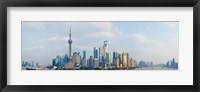 Buildings at the waterfront, Pudong, Huangpu River, Shanghai, China Fine Art Print