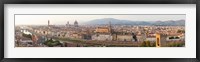 High angle view of the city from Piazzale Michelangelo, Florence, Tuscany, Italy Framed Print