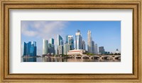 Buildings at the waterfront, Singapore City, Singapore Fine Art Print