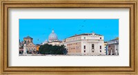 St. Peter's Basilica in Vatican City, Ponte Sant Angelo, Rome, Lazio, Italy Fine Art Print
