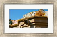 Architectural detail of a building, Park Guell, Barcelona, Catalonia, Spain Fine Art Print