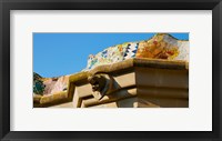 Architectural detail of a building, Park Guell, Barcelona, Catalonia, Spain Fine Art Print