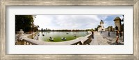 Boats in a lake, Buen Retiro Park, Madrid, Spain Fine Art Print