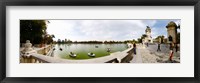 Boats in a lake, Buen Retiro Park, Madrid, Spain Fine Art Print