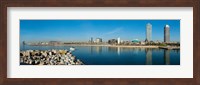 City view from Port Olimpic, Barcelona, Catalonia, Spain Fine Art Print