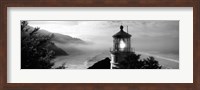 Heceta Head Lighthouse in Black and White, Oregon Fine Art Print