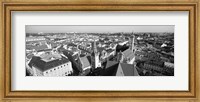 High angle view of a city, Munich, Bavaria, Germany Fine Art Print