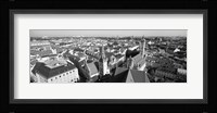 High angle view of a city, Munich, Bavaria, Germany Fine Art Print