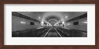 Underground walkway, Old Elbe Tunnel, Hamburg, Germany Fine Art Print