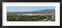 High angle view of a city, Culver City, West Los Angeles, Santa Monica Mountains, Los Angeles County, California, USA Fine Art Print