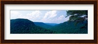 Mountain range, Milligans Overlook Creek Falls State Park, Pikeville, Bledsoe County, Tennessee, USA Fine Art Print
